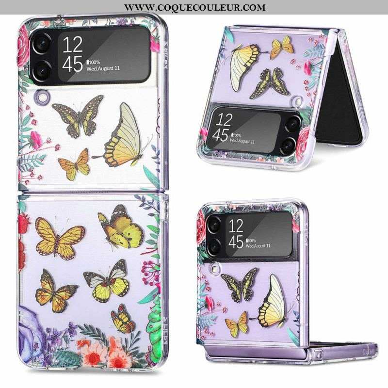 Coque Samsung Galaxy Z Flip 4 Multiples Papillons