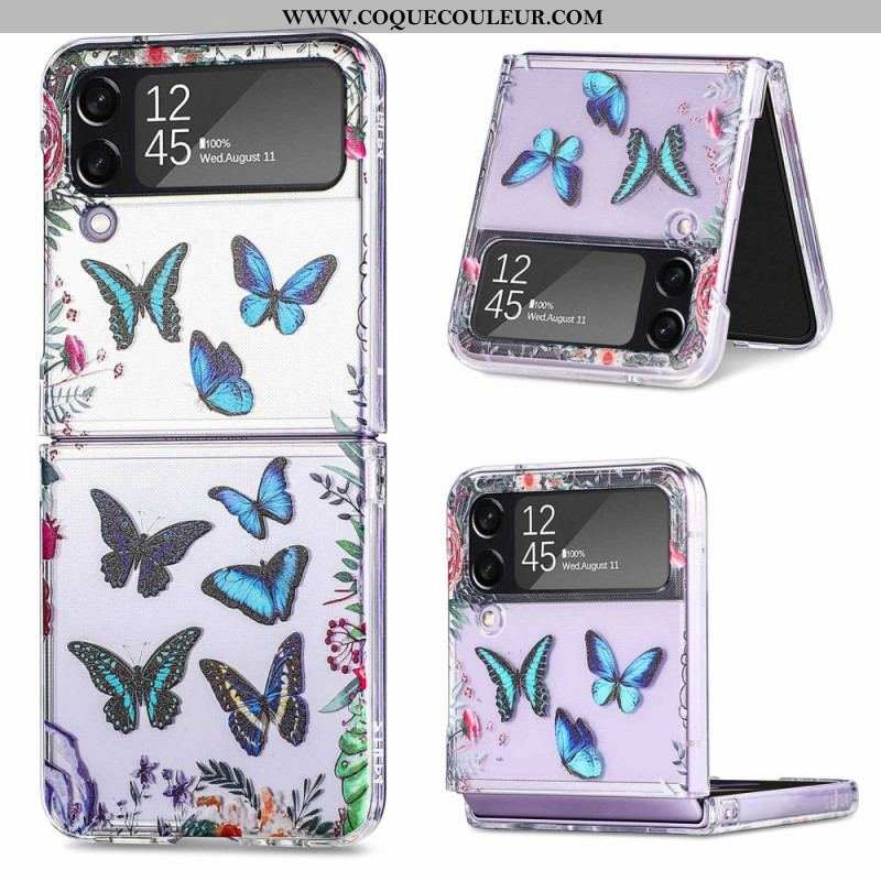 Coque Samsung Galaxy Z Flip 4 Multiples Papillons