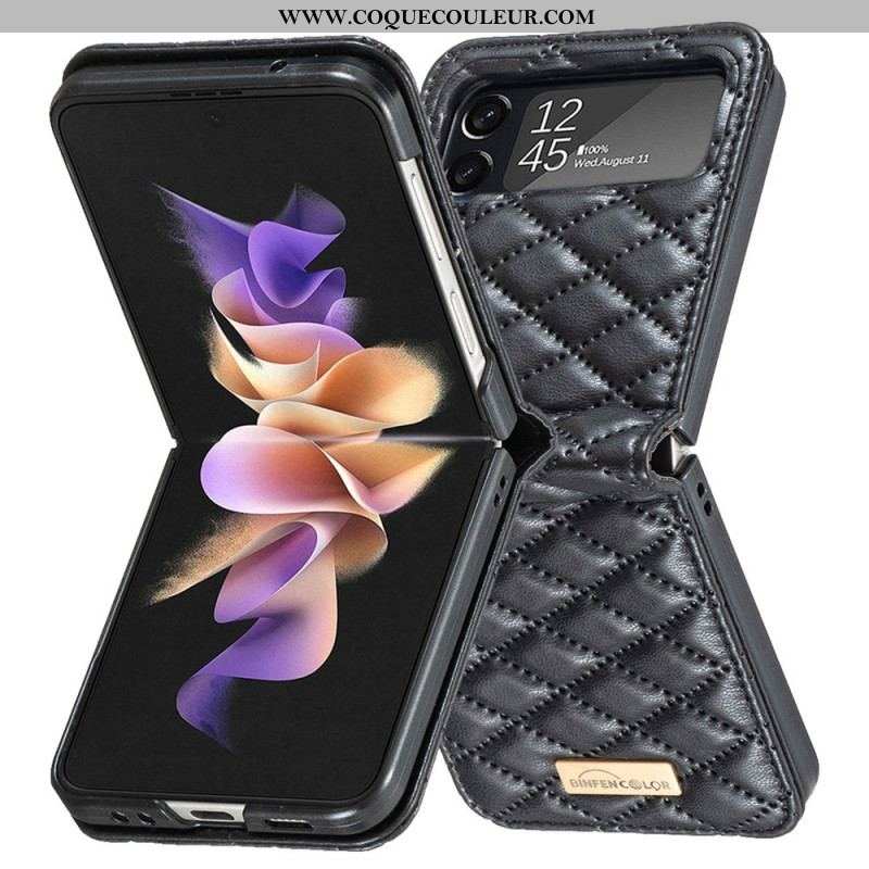 Coque Samsung Galaxy Z Flip 4 Matelassée Binfen Color