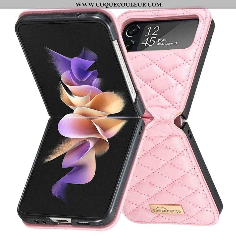 Coque Samsung Galaxy Z Flip 4 Matelassée Binfen Color