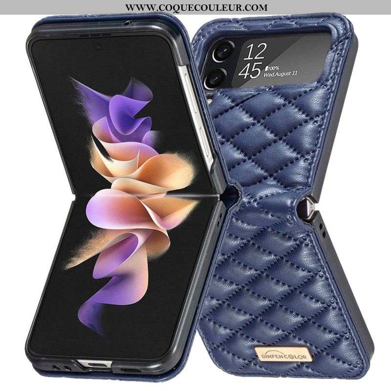 Coque Samsung Galaxy Z Flip 4 Matelassée Binfen Color