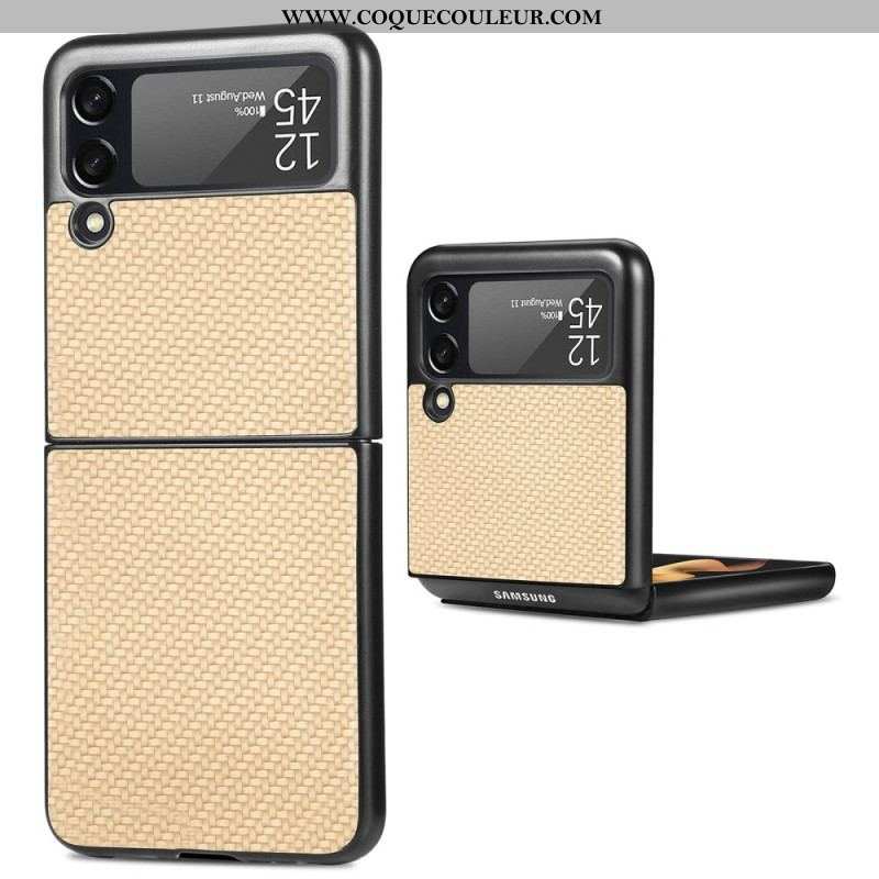 Coque Samsung Galaxy Z Flip 4 Fibre Carbone Texturée