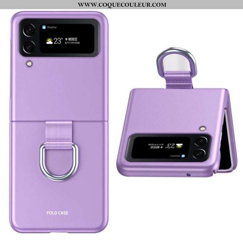 Coque Samsung Galaxy Z Flip 4 Skin-Touch avec Anneau