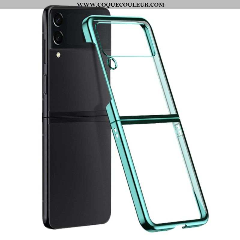 Coque Samsung Galaxy Z Flip 4 Transparente Contours Colorés