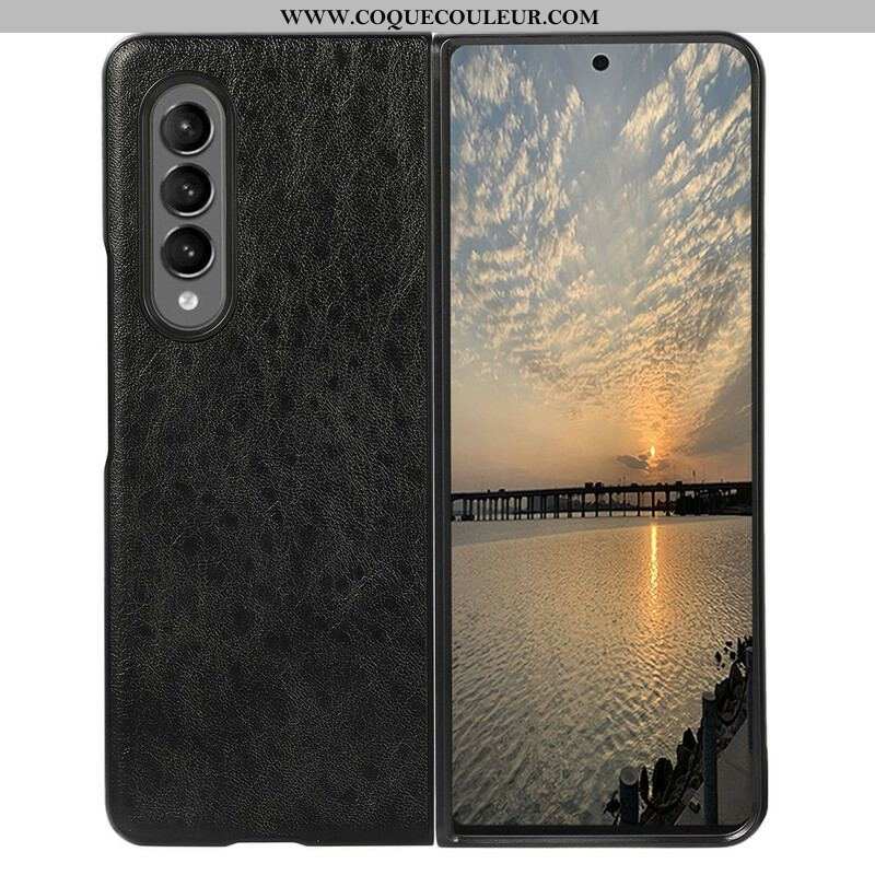 Coque Samsung Galaxy Z Fold 3 5G Simili Cuir Texturé