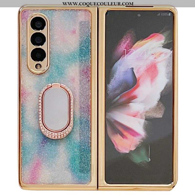 Coque Samsung Galaxy Z Fold 3 5G Protecteur Écran et Anneau-Support