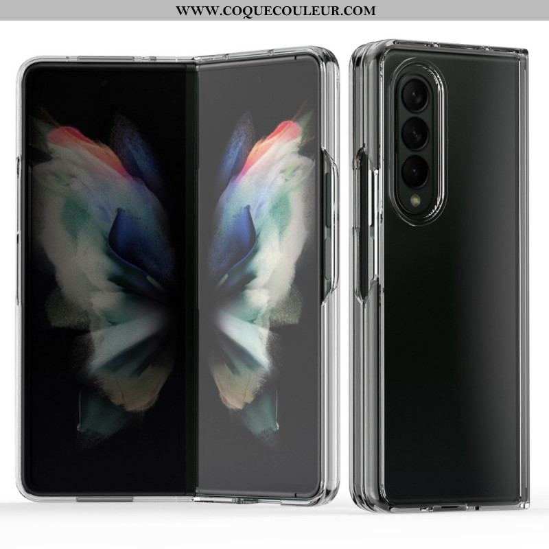 Coque Samsung Galaxy Z Fold 3 5G Transparente Rebords Colorés