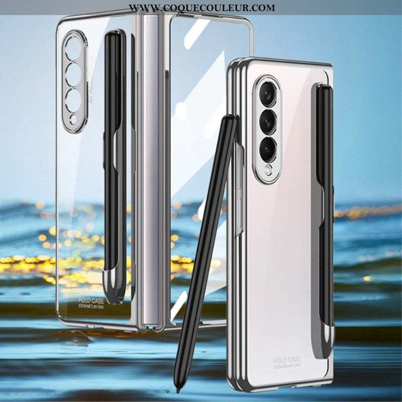 Coque Samsung Galaxy Z Fold 3 5G Transparente avec Porte-Stylet GKK