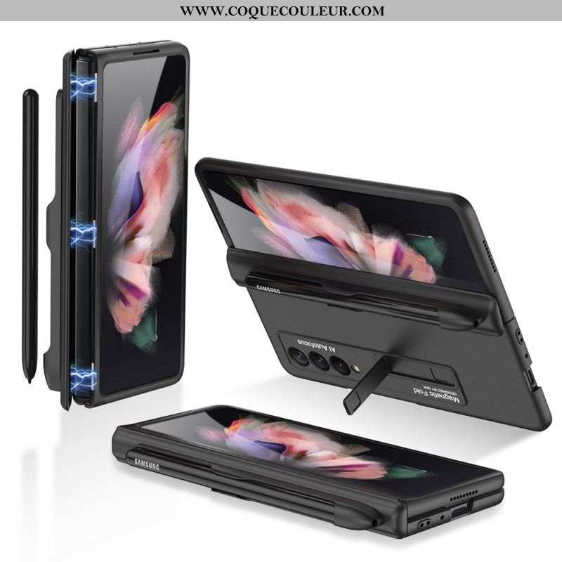 Coque Samsung Galaxy Z Fold 3 5G Plastique Support et Porte-Stylet GKK