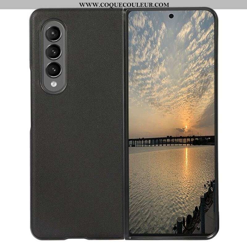 Coque Samsung Galaxy Z Fold 3 5G Véritable Cuir Design