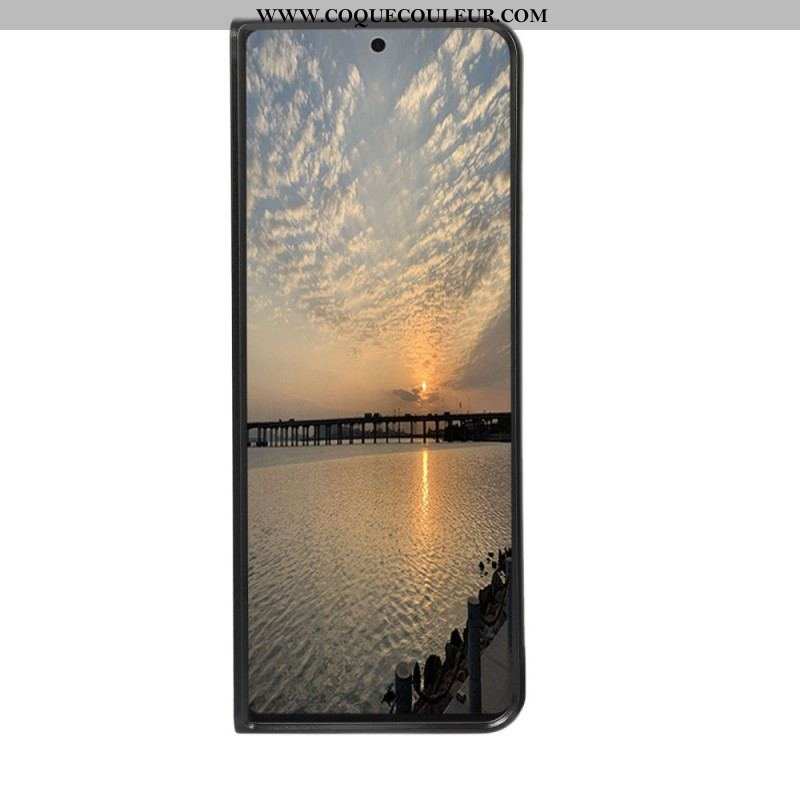 Coque Samsung Galaxy Z Fold 4 Simili Cuir Croco