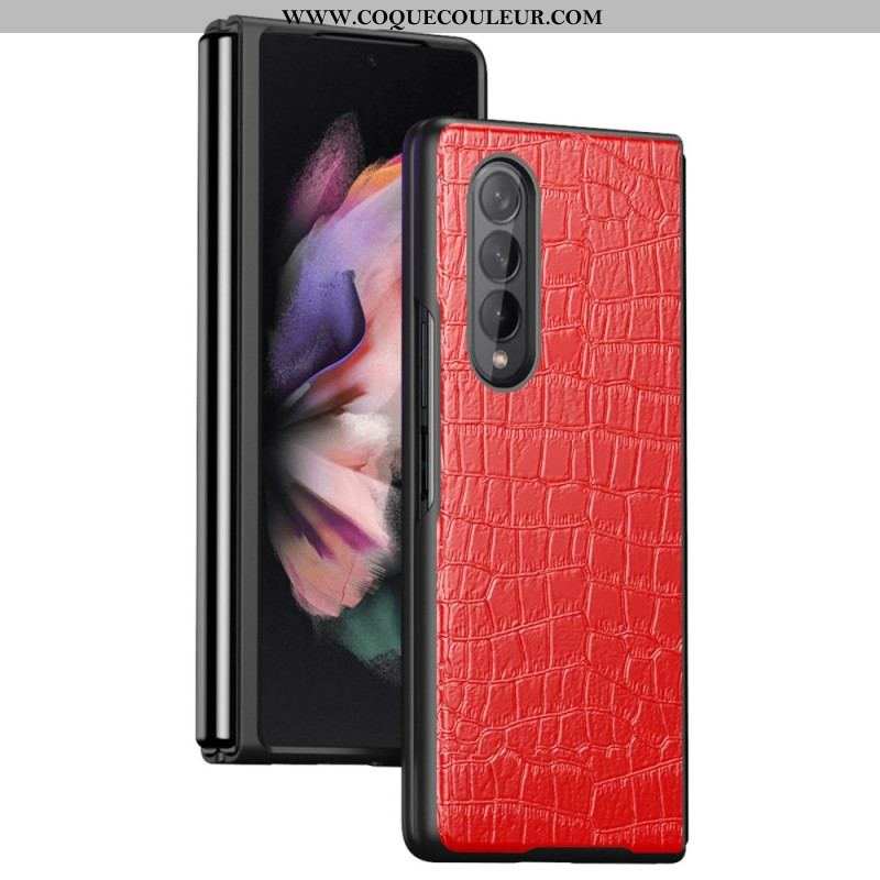 Coque Samsung Galaxy Z Fold 4 Classic Croco