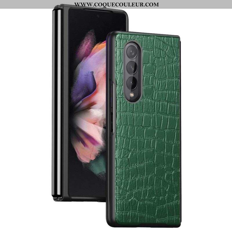 Coque Samsung Galaxy Z Fold 4 Classic Croco