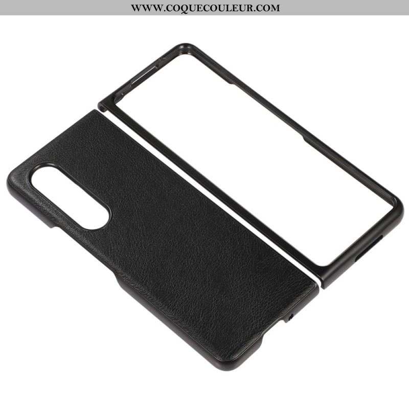 Coque Samsung Galaxy Z Fold 4 Simili Cuir Classique