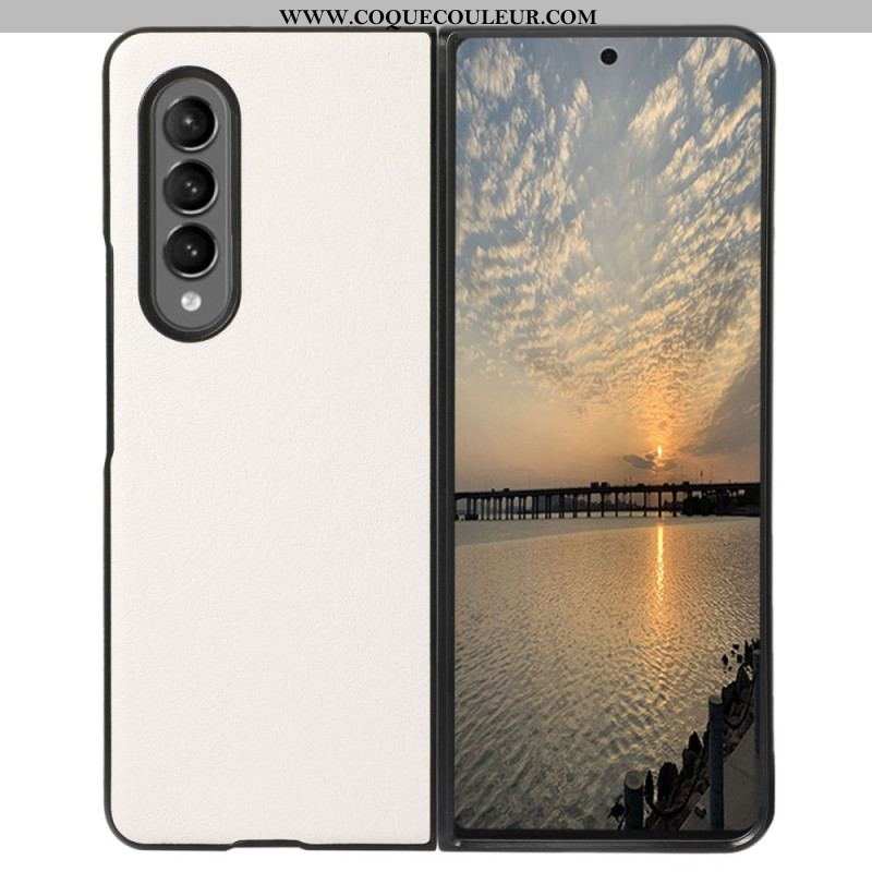 Coque Samsung Galaxy Z Fold 4 Simili Cuir Classique