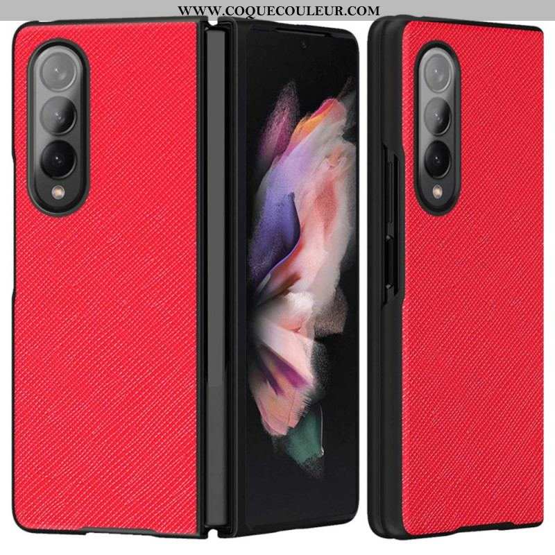 Coque Samsung Galaxy Z Fold 4 Texture Tissée