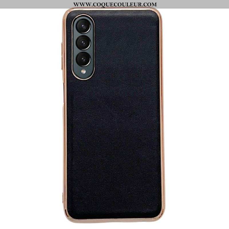 Coque Samsung Galaxy Z Fold 4 Simili Cuir Premium Uni