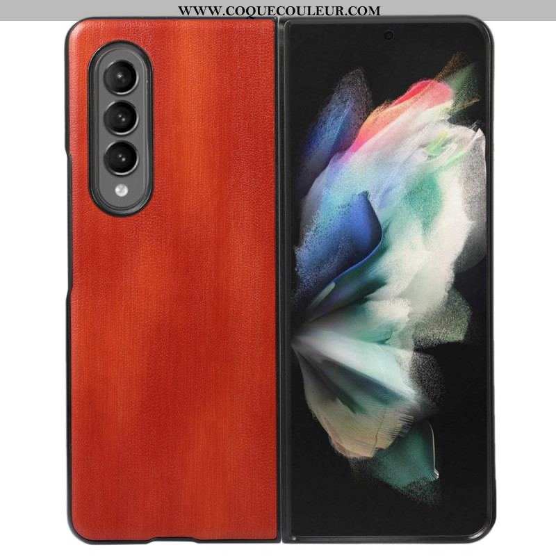 Coque Samsung Galaxy Z Fold 4 Simili Cuir Vieilli