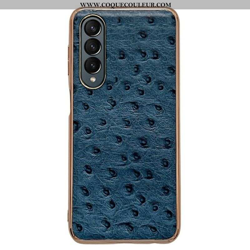 Coque Samsung Galaxy Z Fold 4 Texture Autruche