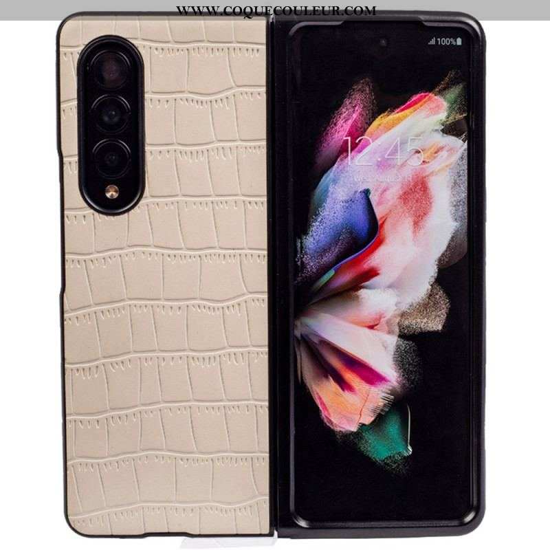 Coque Samsung Galaxy Z Fold 4 Relief Croco