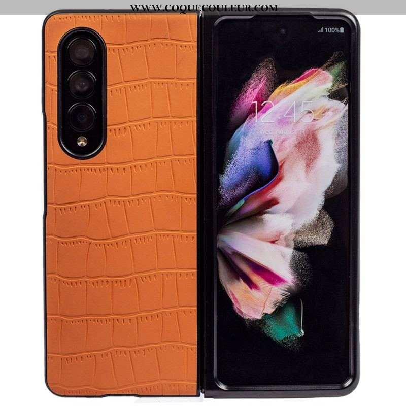 Coque Samsung Galaxy Z Fold 4 Relief Croco