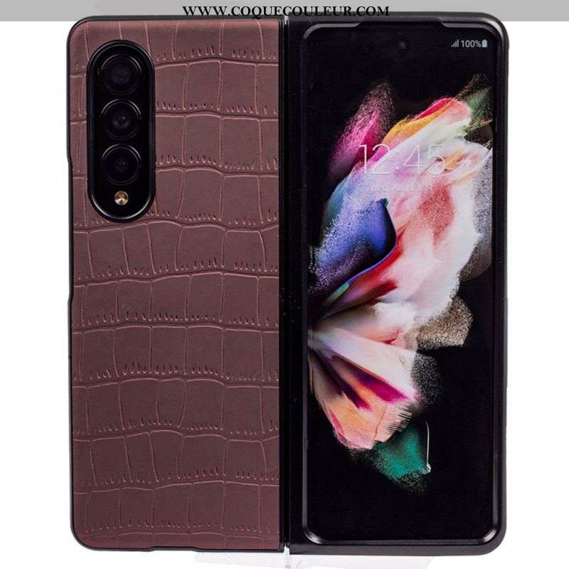 Coque Samsung Galaxy Z Fold 4 Relief Croco