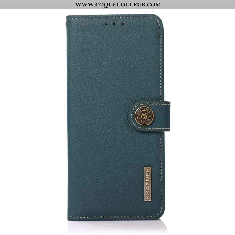 Housse Sony Xperia 1 IV Cuir Véritable KHAZNEH RFID