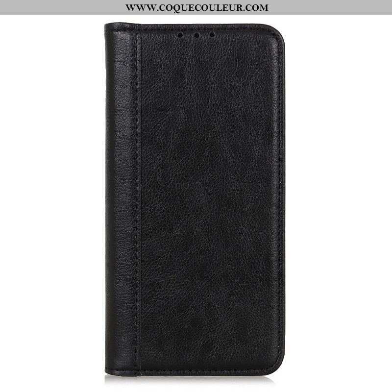 Flip Cover Sony Xperia 1 IV Cuir Fendu Classique