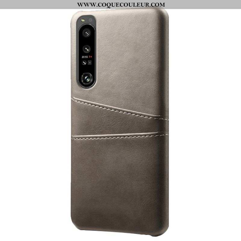 Coque Sony Xperia 1 IV Effet Cuir Porte-Cartes