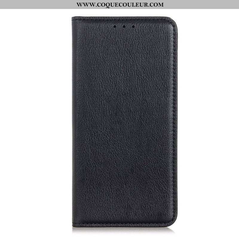 Flip Cover Sony Xperia 1 IV Cuir Fendu Litchi