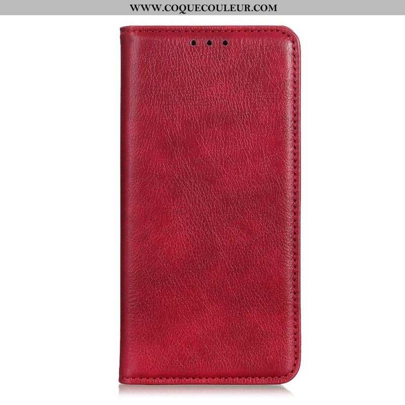 Flip Cover Sony Xperia 1 IV Cuir Fendu Litchi