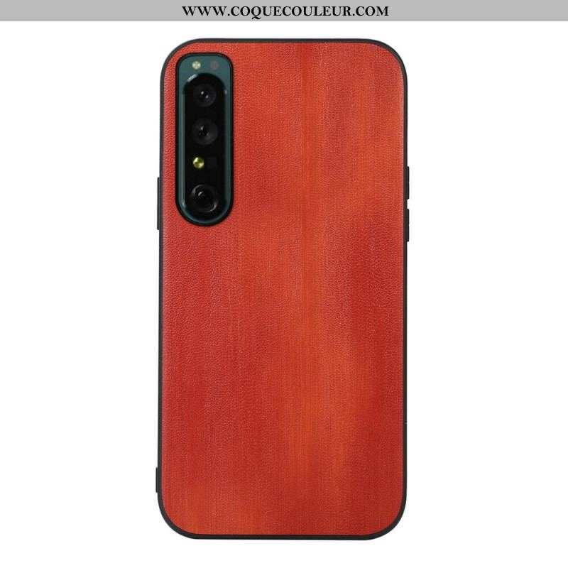 Coque Sony Xperia 1 IV Simili Cuir