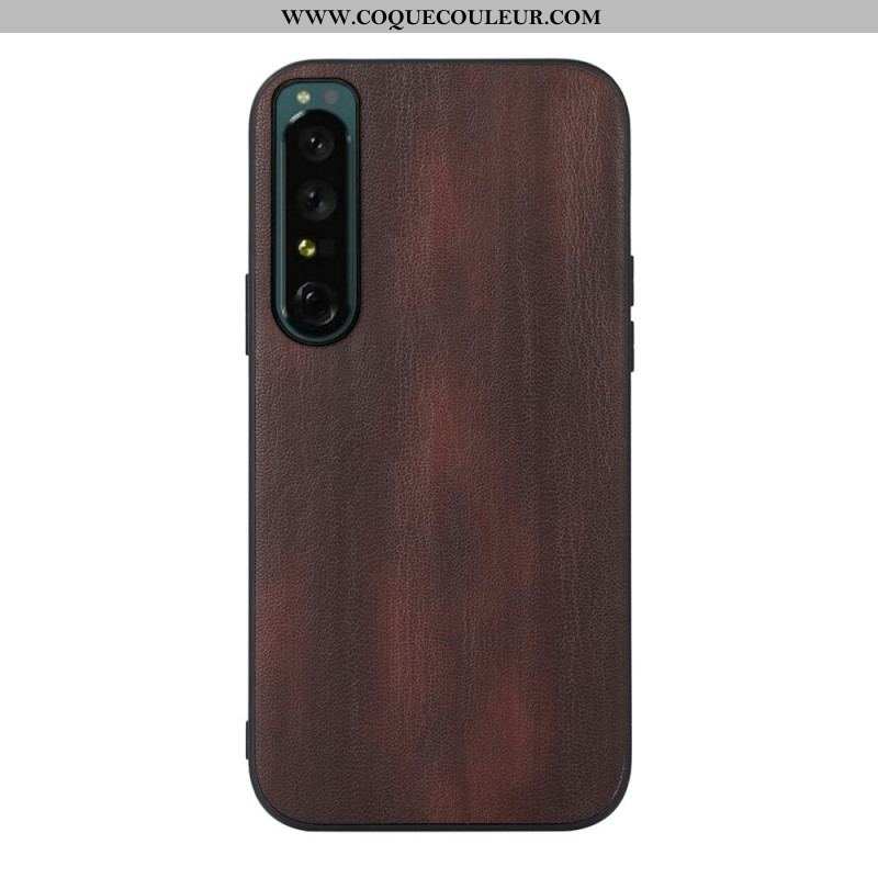 Coque Sony Xperia 1 IV Simili Cuir