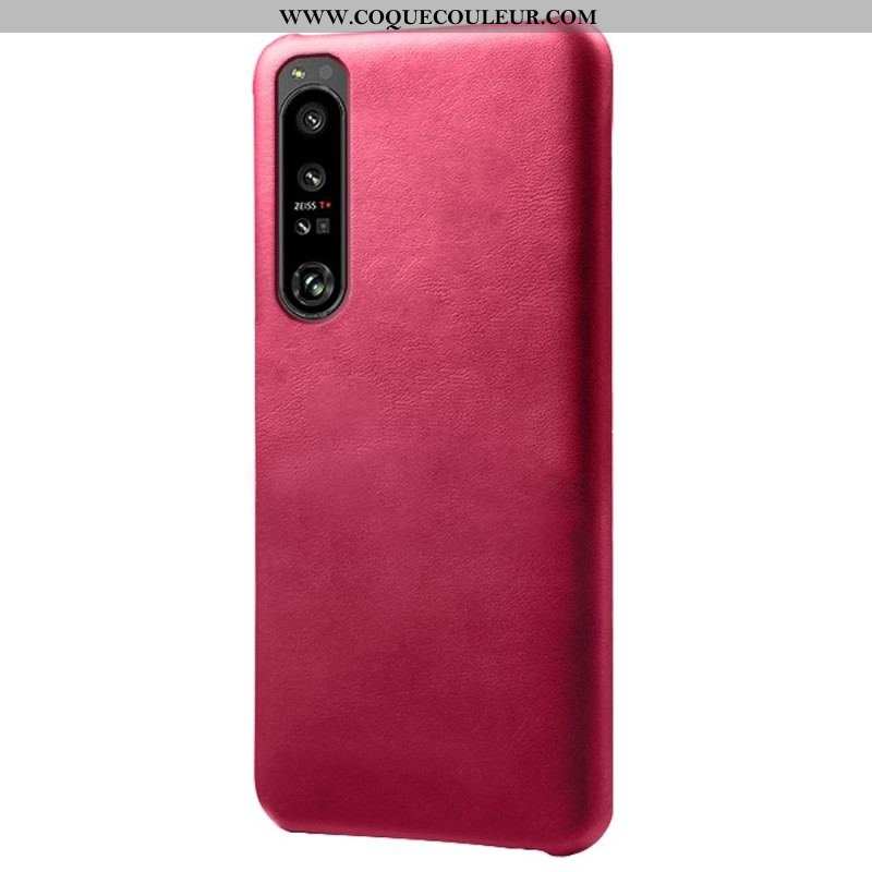 Coque Sony Xperia 1 IV Effet Cuir