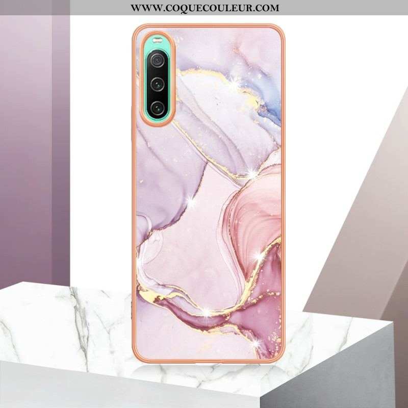 Coque Sony Xperia 10 IV Marbre Coloré