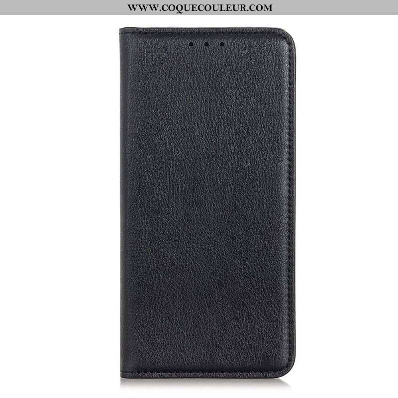 Flip Cover Sony Xperia 10 IV Cuir Fendu Litchi