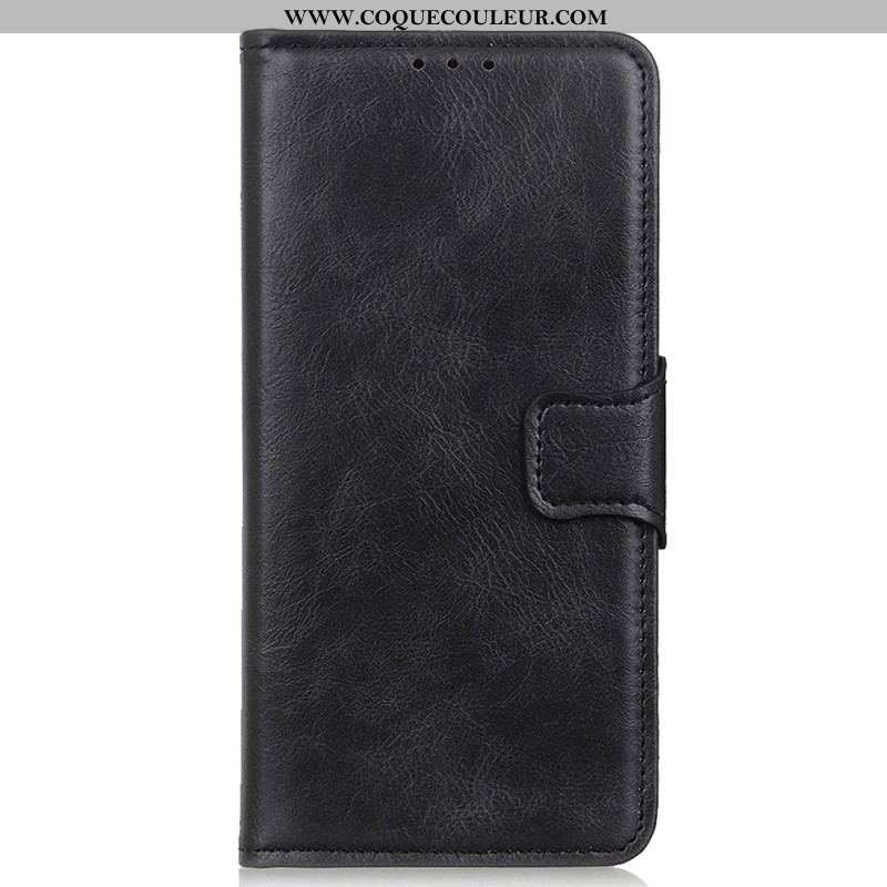 Housse Sony Xperia 5 IV Style Cuir Fermoir Réversible