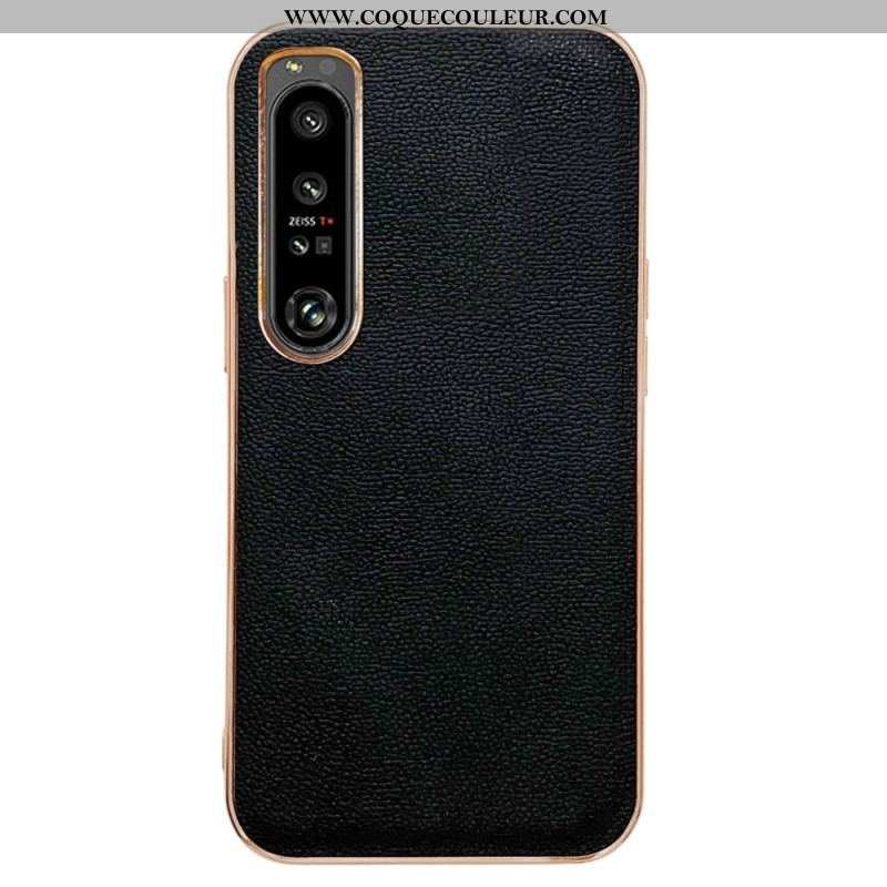 Coque Sony Xperia 5 IV Vrai Cuir