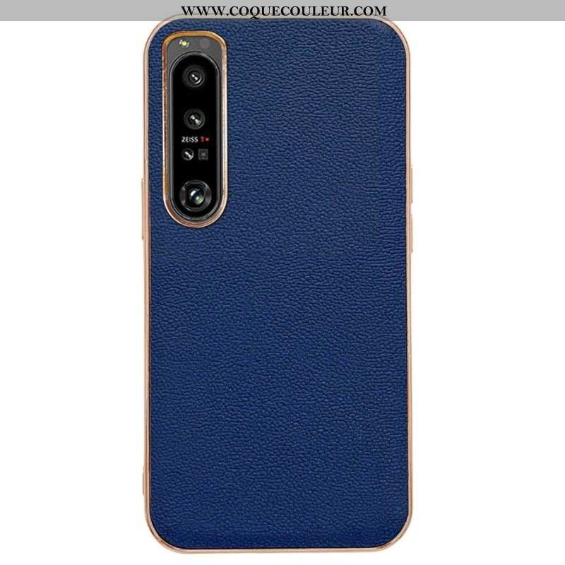 Coque Sony Xperia 5 IV Vrai Cuir