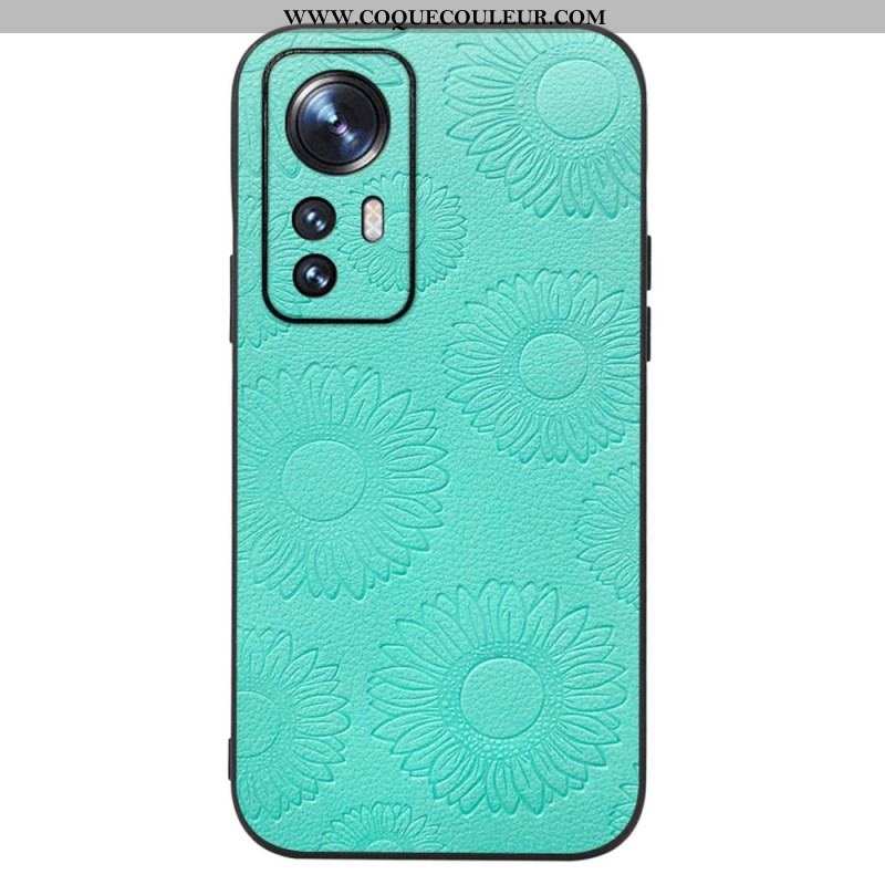 Coque Xiaomi 12 / 12X Simili Cuir Tournesols