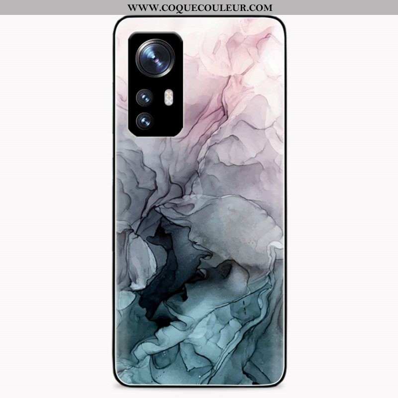 Coque  Xiaomi 12 / 12X  Verre Trempé Marbre Aquarelle