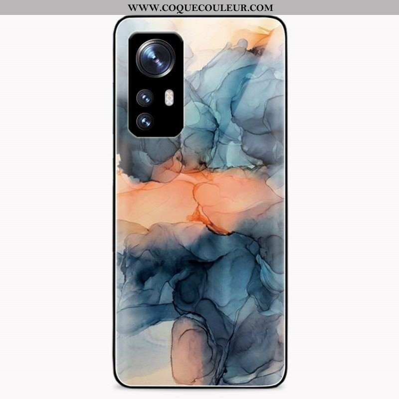 Coque  Xiaomi 12 / 12X  Verre Trempé Marbre Aquarelle