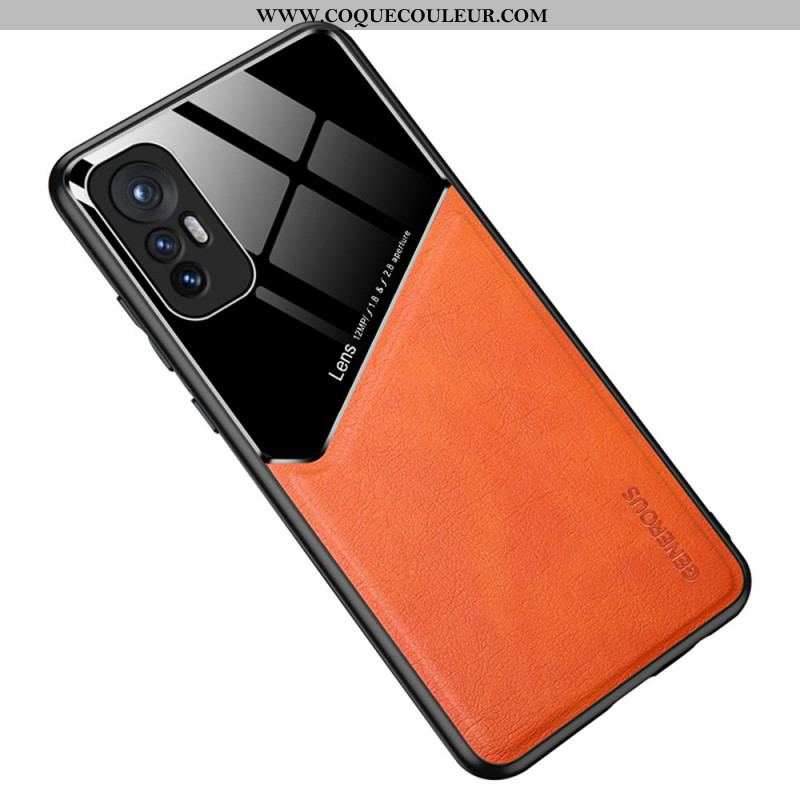 Coque  Xiaomi 12 / 12X  Effet Cuir Magnétique