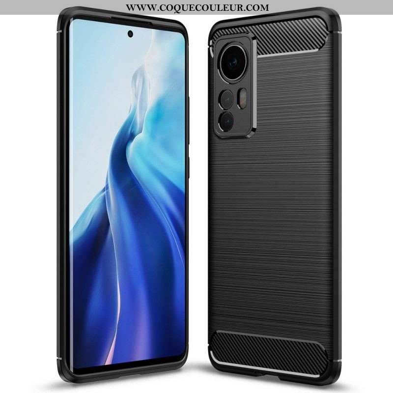 Coque  Xiaomi 12 / 12X Fibre Carbone Brossée