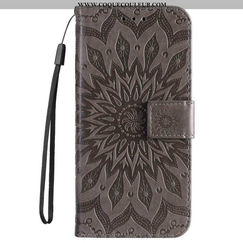 Housse Xiaomi 12 Lite Mandala Soleil avec Lanière