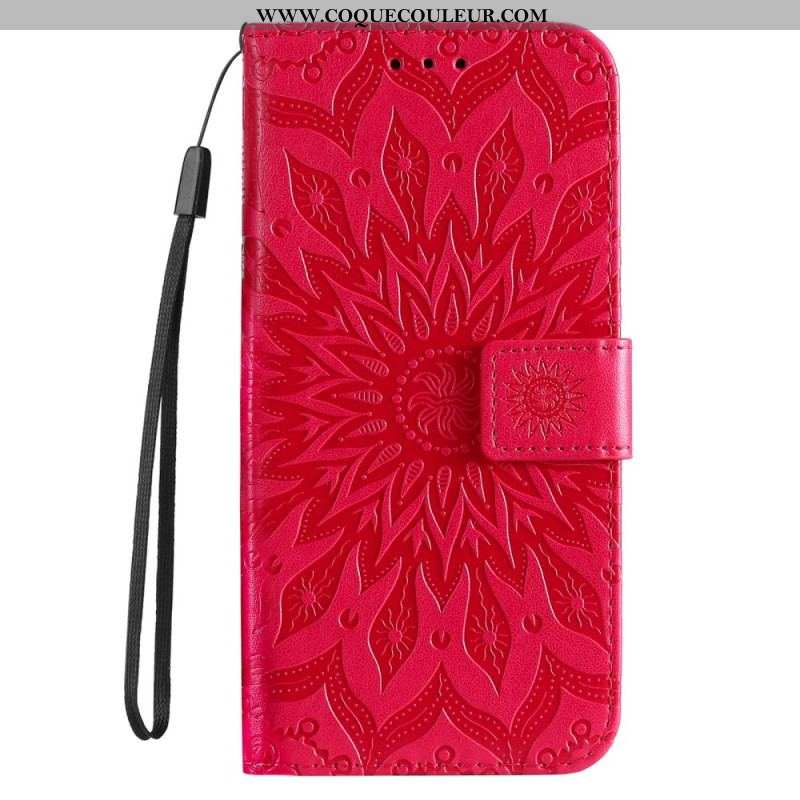 Housse Xiaomi 12 Lite Mandala Soleil avec Lanière