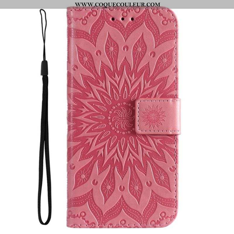 Housse Xiaomi 12 Lite Mandala Soleil avec Lanière