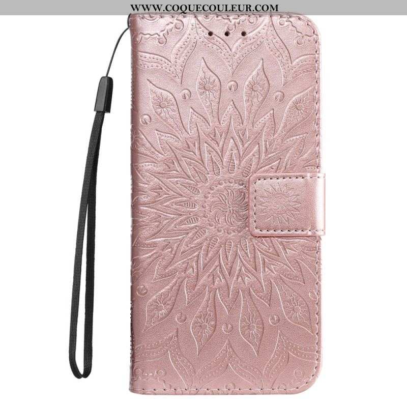 Housse Xiaomi 12 Lite Mandala Soleil avec Lanière