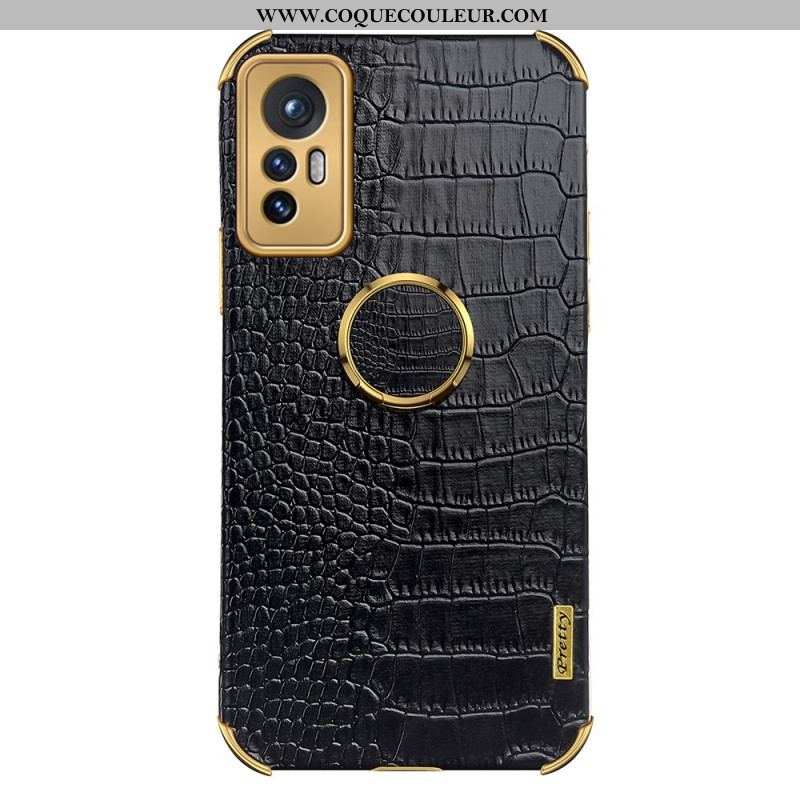 Coque Xiaomi 12 Pro Effet Peau Crocodile