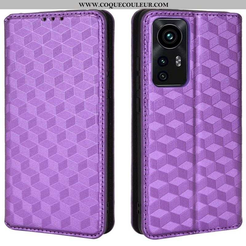 Flip Cover Xiaomi 12 Pro Effet Cuir Diamant